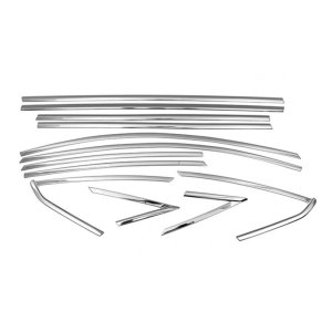 Ford Focus Window Trim - Omac - S.Steel - Gloss Dark - '12-'18 Ford Focus Window Trim - Omac - S.Steel - Gloss Dark - '12-'18